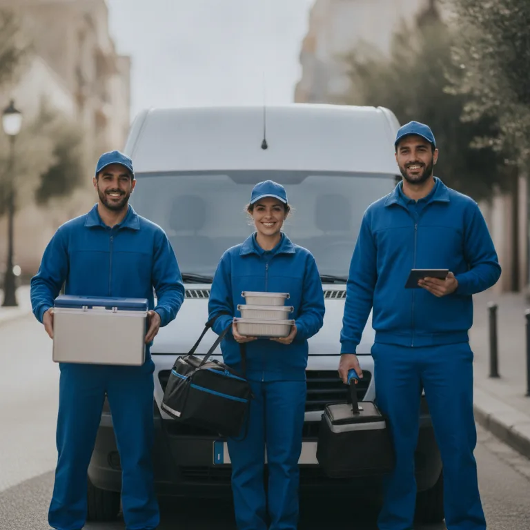 Entrega de Comidas equipo en Sevilla
